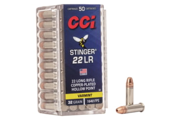 CCI Ammunition Stinger .22 Long Rifle  Rimfire Ammo - 100 Rounds