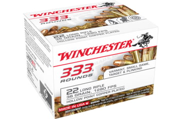 Winchester 333 .22 Long Rifle  Rimfire Ammunition