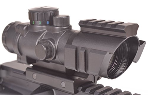 OZARK ARMAMENT 4X Illuminated BDC Reticle Rifle Scope