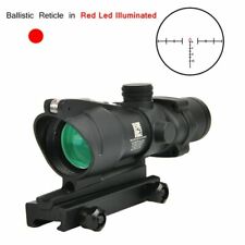 Terminus Optics 4×32 Chevron Reticle Red Fiber Rifle Scope